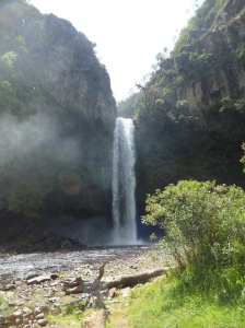 The GIANT Cascada Molinuco (waterfall); it was so powerful I could feel the mist from where I was standing!